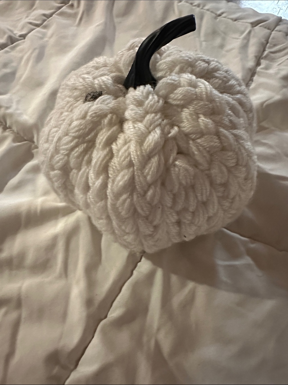 Cream Knit pumpkin #289